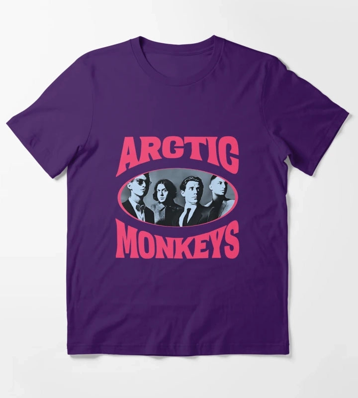 Arctic Monkeys Vintage Style T-Shirt Purple