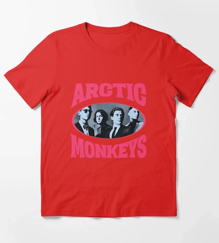 Arctic Monkeys Vintage Style T-Shirt Red