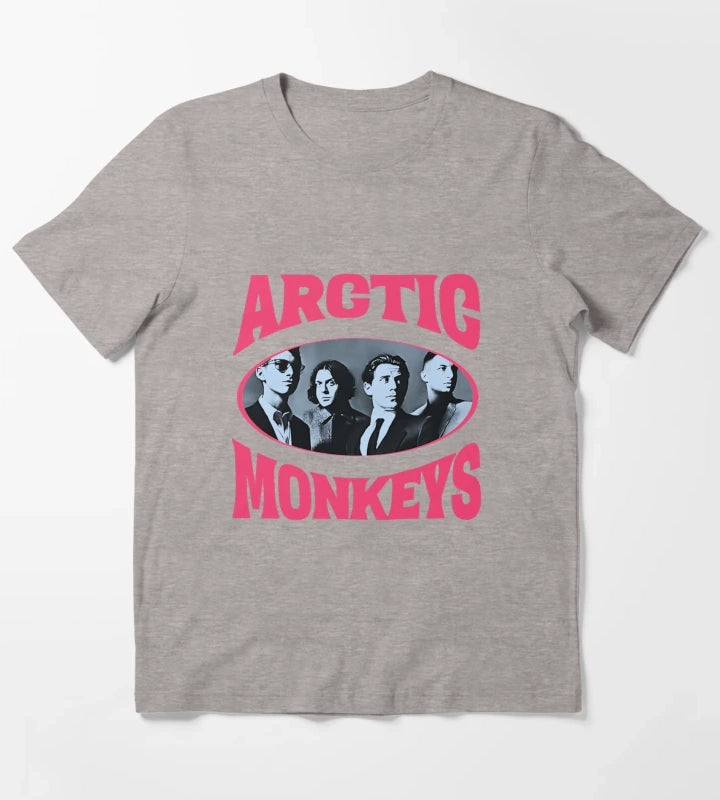 Arctic Monkeys Vintage Style T-Shirt Heather Grey