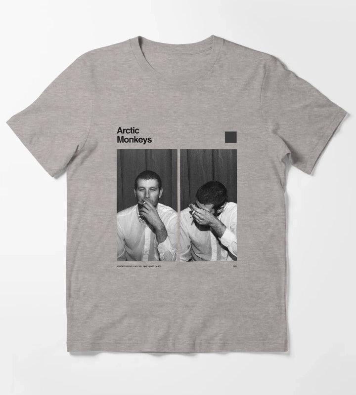 Arctic Monkeys Whatever People Graphic T-Shirt Heather Grey