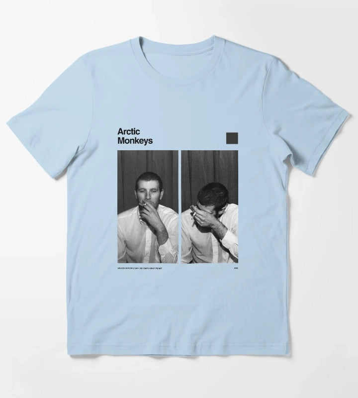 Arctic Monkeys Whatever People Graphic T-Shirt Sky Blue