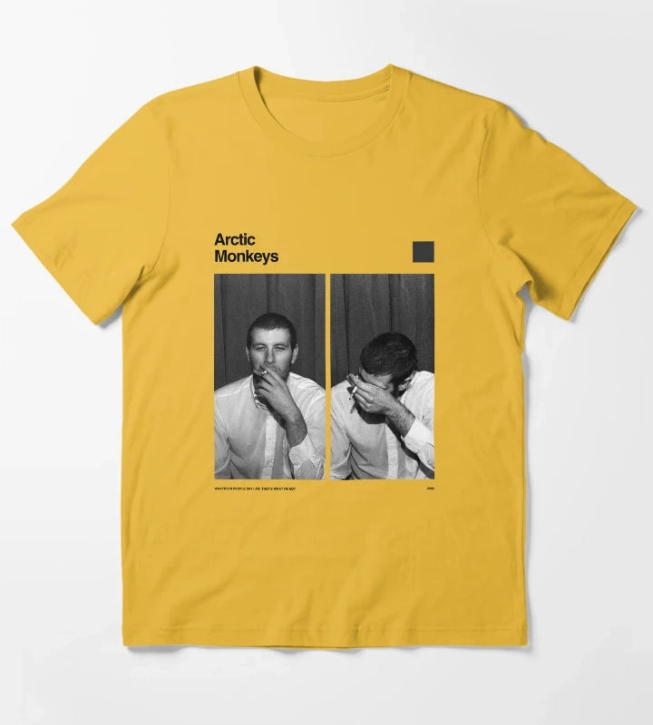 Arctic Monkeys Whatever People Graphic T-Shirt Yellow