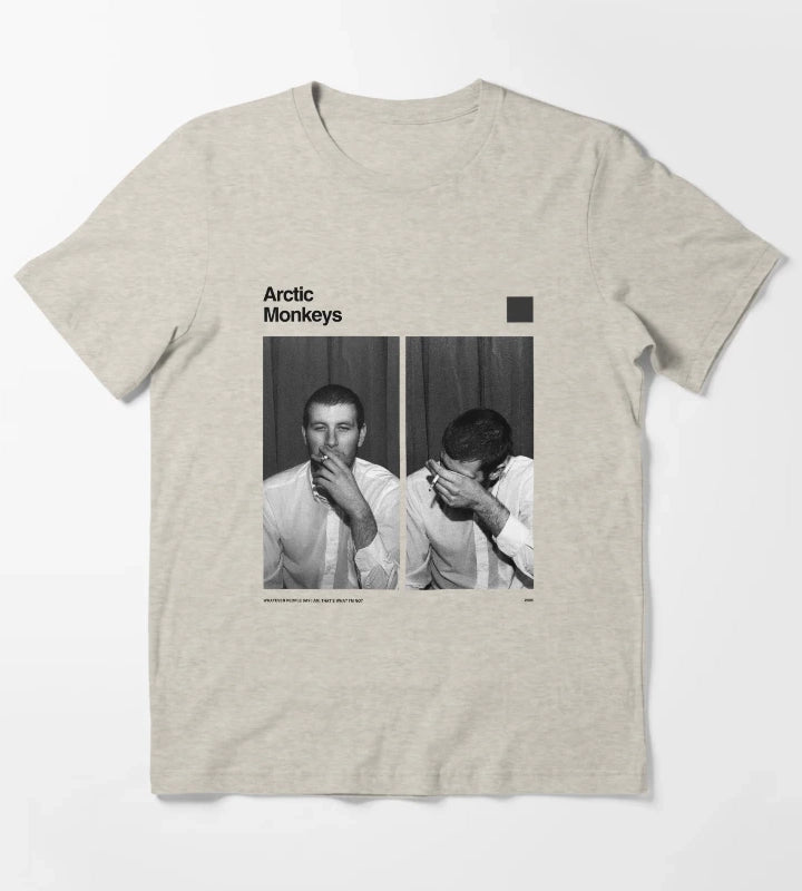 Arctic Monkeys Whatever People Graphic T-Shirt Cream