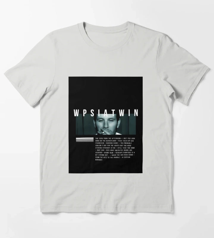 Arctic Monkeys Wpsiatwin Album Art T-Shirt Light Grey