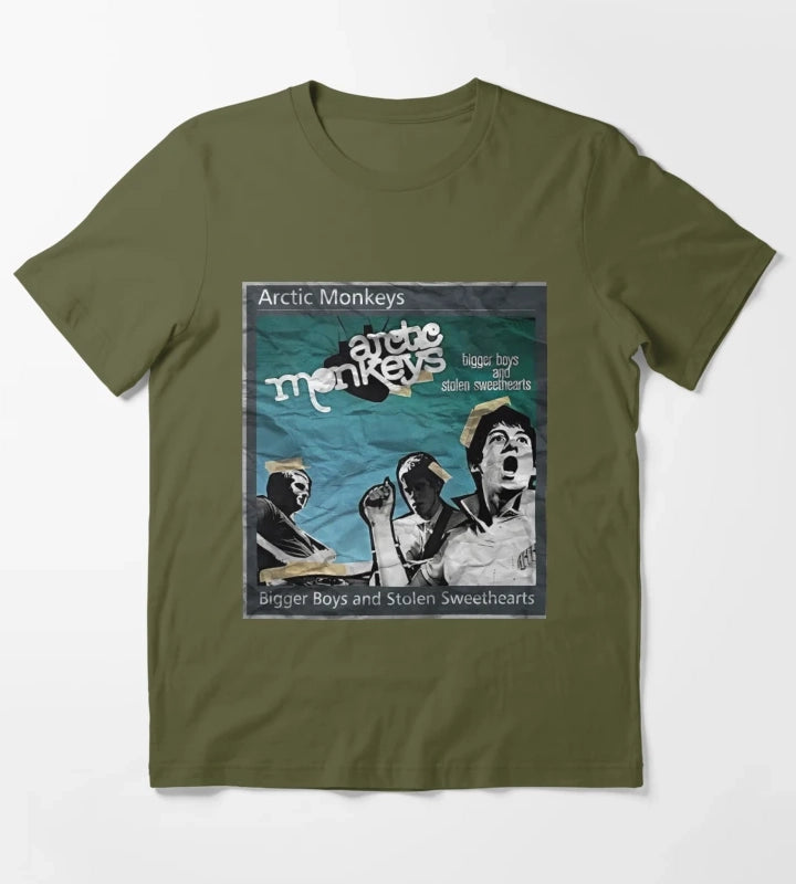 Arctic Monkeys art T-Shirt Olive Green