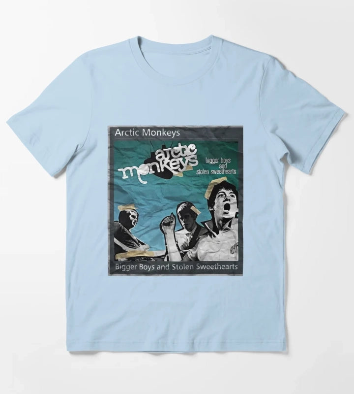 Arctic Monkeys art T-Shirt Sky Blue