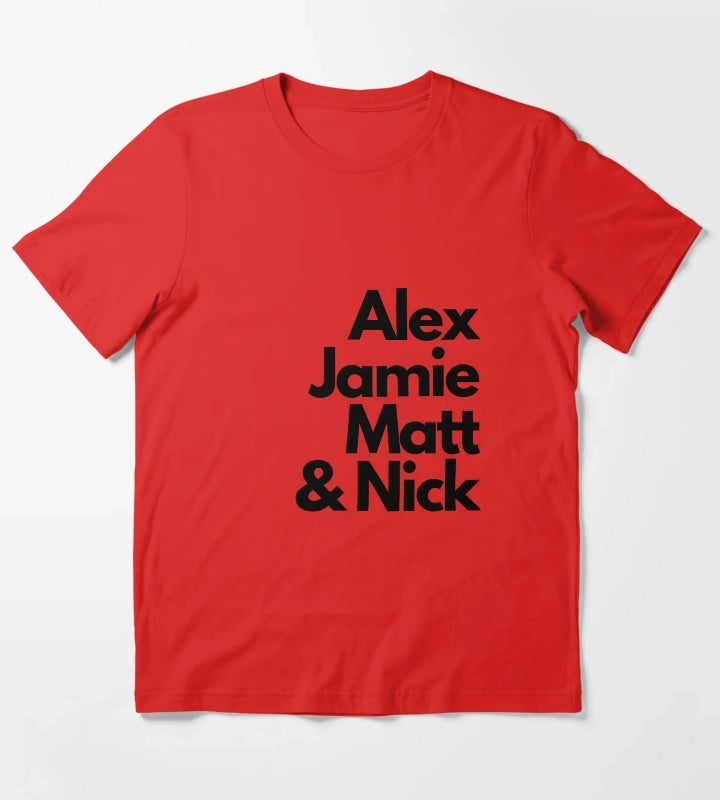 Arctic Monkeys band members T-Shirt Red
