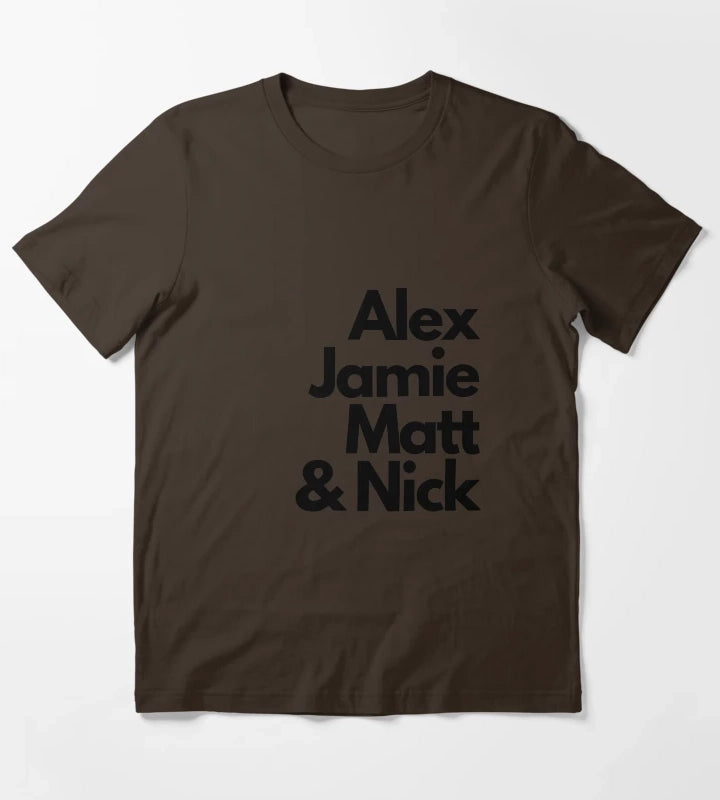 Arctic Monkeys band members T-Shirt Brown