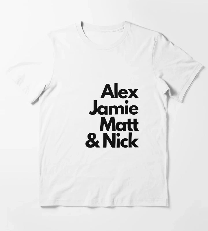Arctic Monkeys band members T-Shirt White