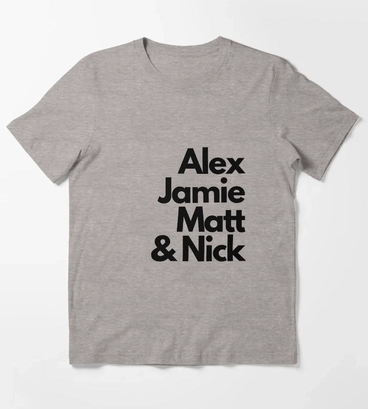 Arctic Monkeys band members T-Shirt Heather Grey