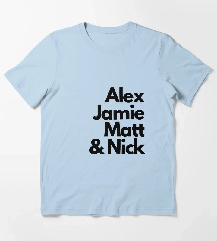 Arctic Monkeys band members T-Shirt Sky Blue