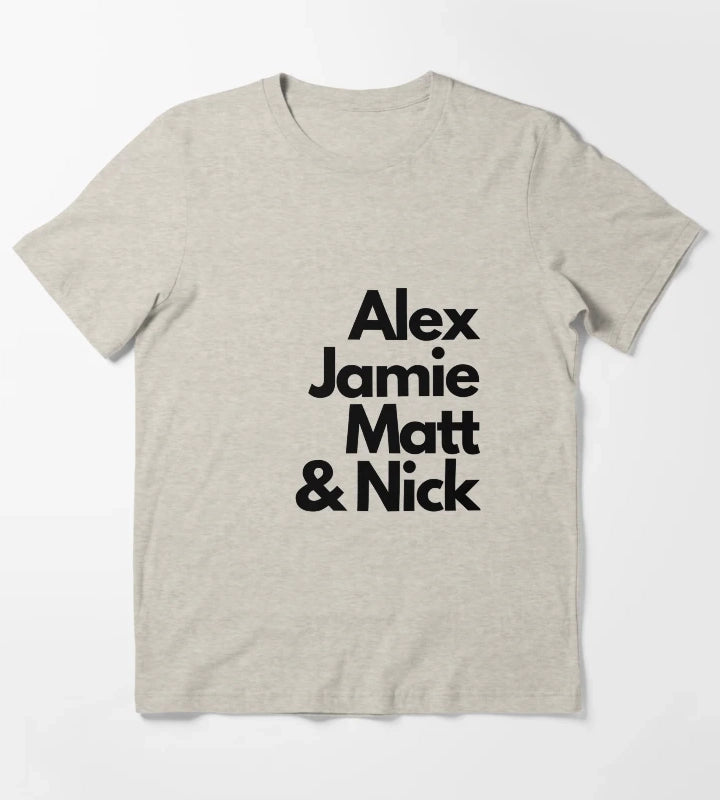 Arctic Monkeys band members T-Shirt Cream