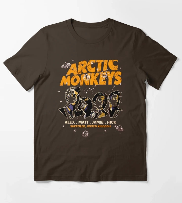 Arctic Music Monkeys Essential T-Shirt Brown