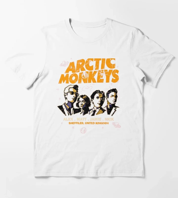 Arctic Music Monkeys Essential T-Shirt White