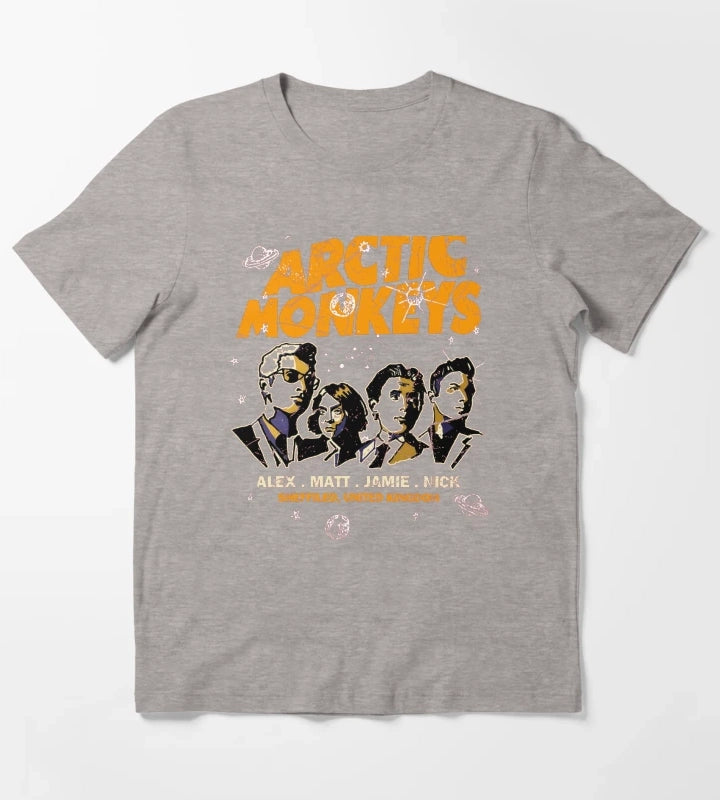 Arctic Music Monkeys Essential T-Shirt Heather Grey