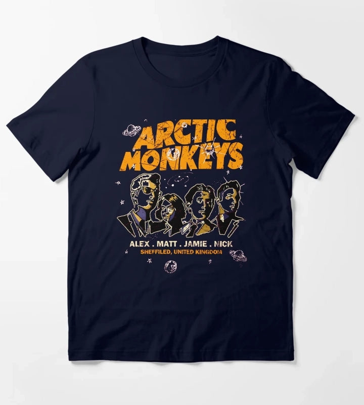 Arctic Music Monkeys Essential T-Shirt Navy