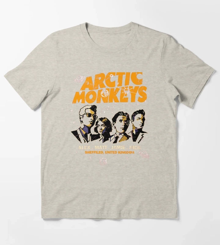 Arctic Music Monkeys Essential T-Shirt Cream