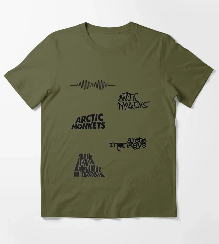 Arctic monkeys logo pack T-Shirt Olive Green