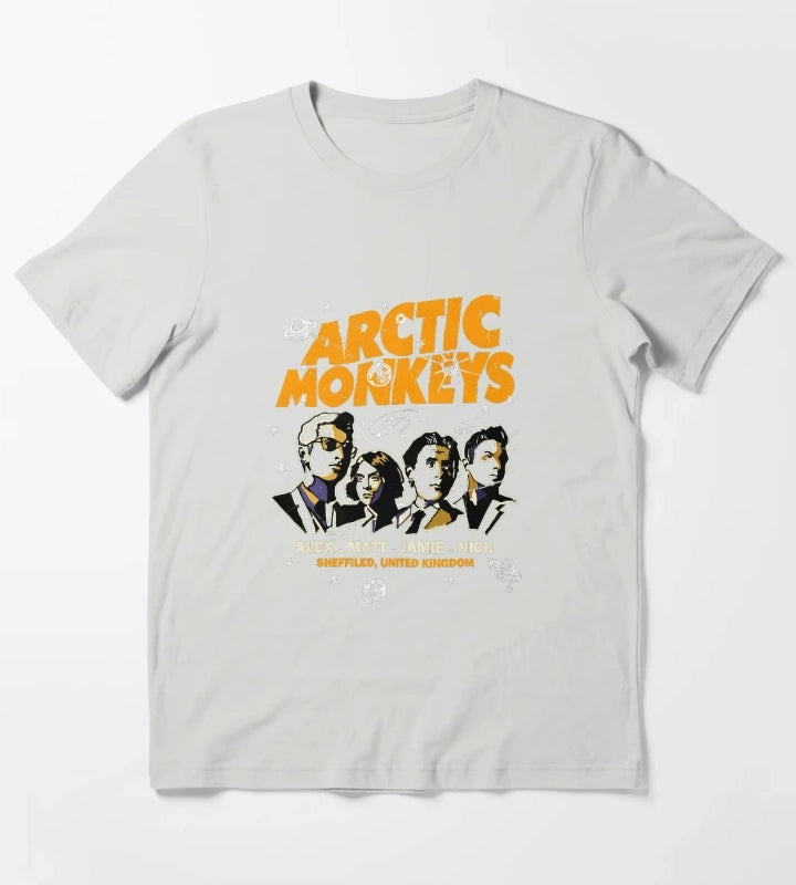 Arctics Monkeys Band 5 T-Shirt Light Grey