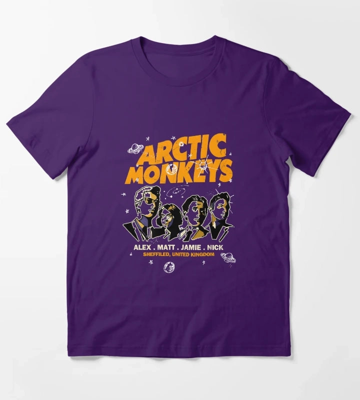 Arctics Monkeys Band 5 T-Shirt Purple