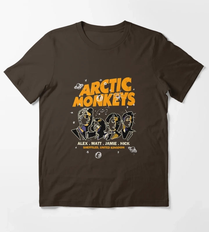 Arctics Monkeys Band 5 T-Shirt Brown
