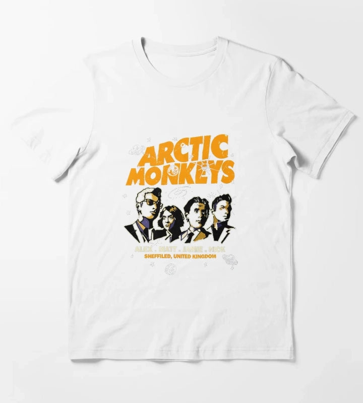 Arctics Monkeys Band 5 T-Shirt White