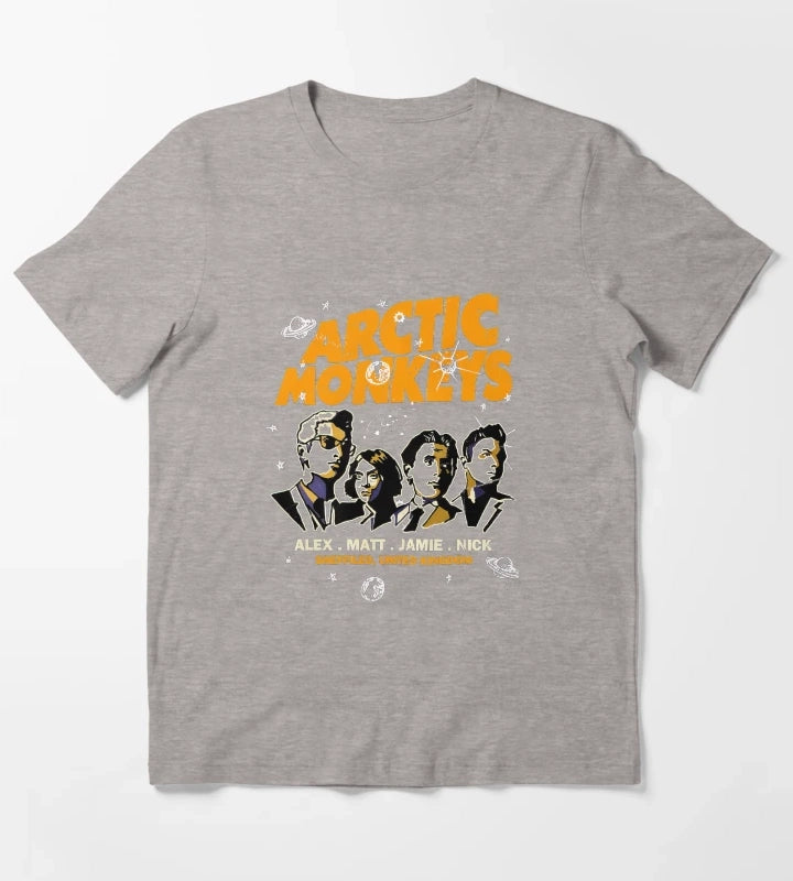 Arctics Monkeys Band 5 T-Shirt Heather Grey
