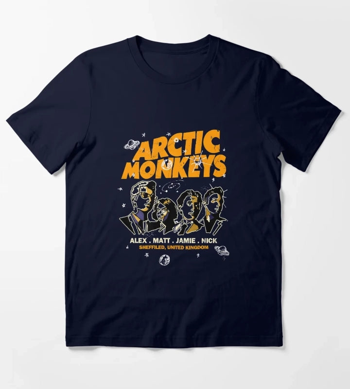 Arctics Monkeys Band 5 T-Shirt Navy