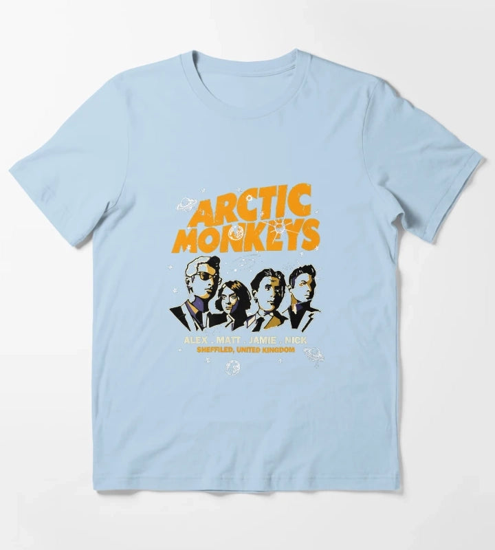 Arctics Monkeys Band 5 T-Shirt Sky Blue
