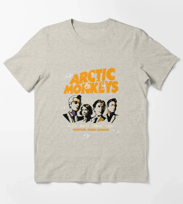Arctics Monkeys Band 5 T-Shirt Cream