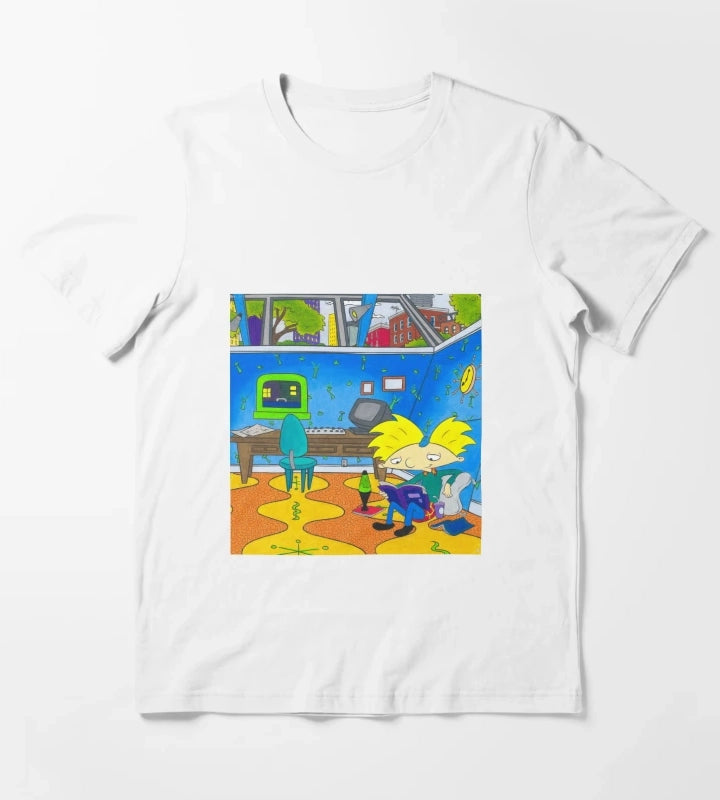 Arnolds Room Hey Arnold Nickelodeon T-Shirt White
