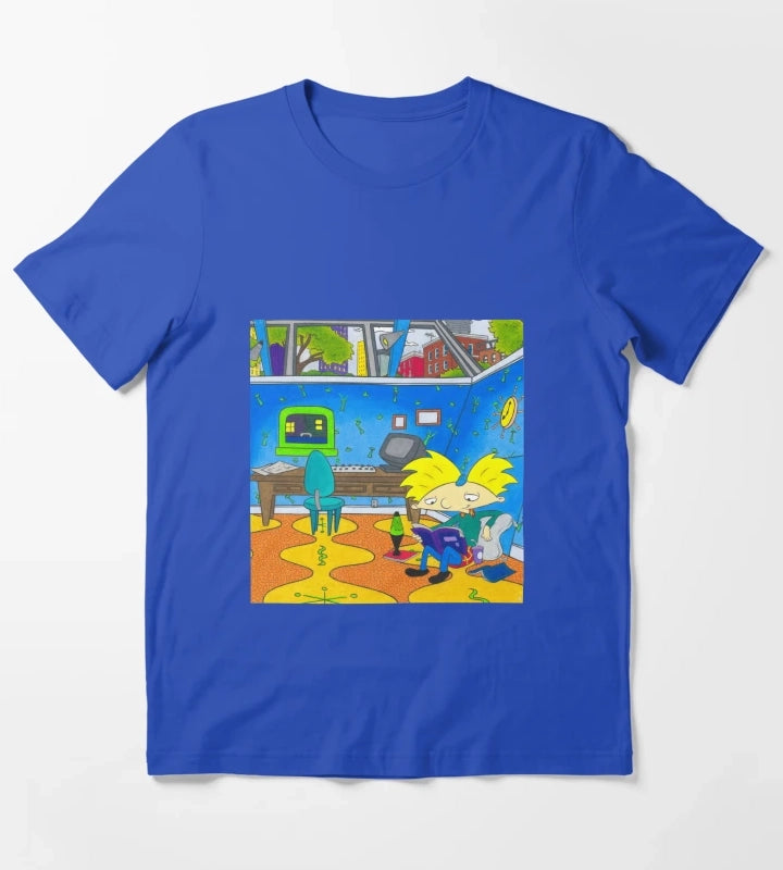 Arnolds Room Hey Arnold Nickelodeon T-Shirt Blue