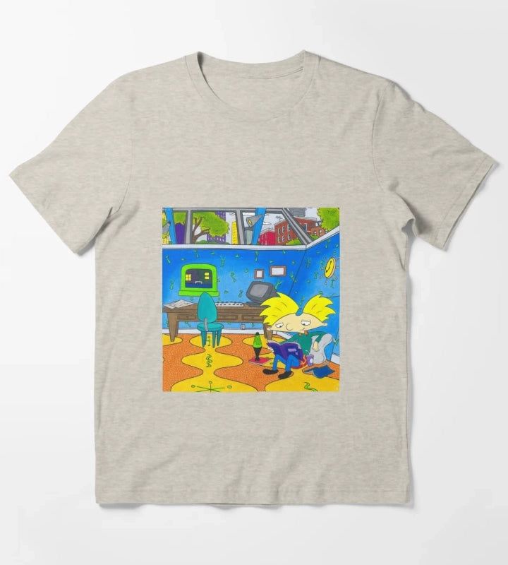 Arnolds Room Hey Arnold Nickelodeon T-Shirt Cream