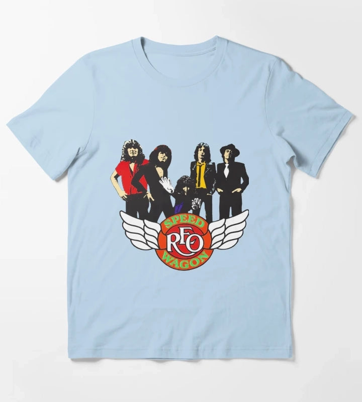 Art Reo Speedwagon T-Shirt Sky Blue