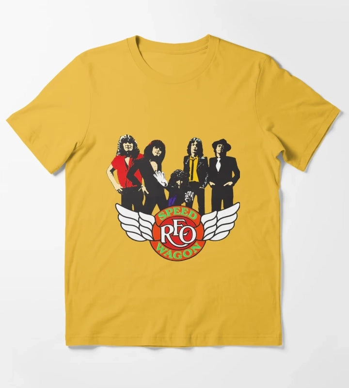 Art Reo Speedwagon T-Shirt Yellow