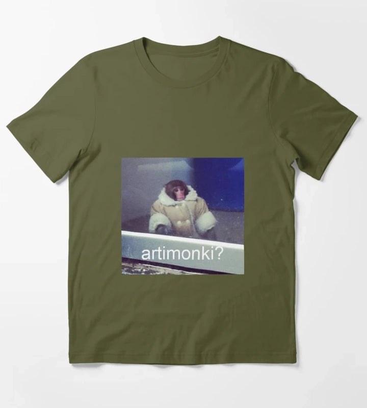 Arti Monki T-Shirt Olive Green