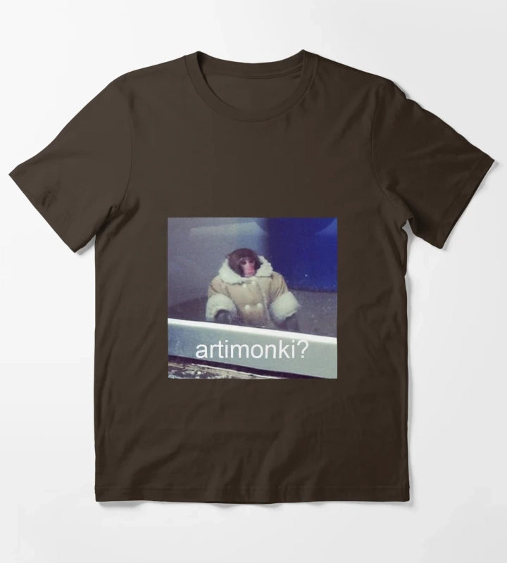 Arti Monki T-Shirt Brown