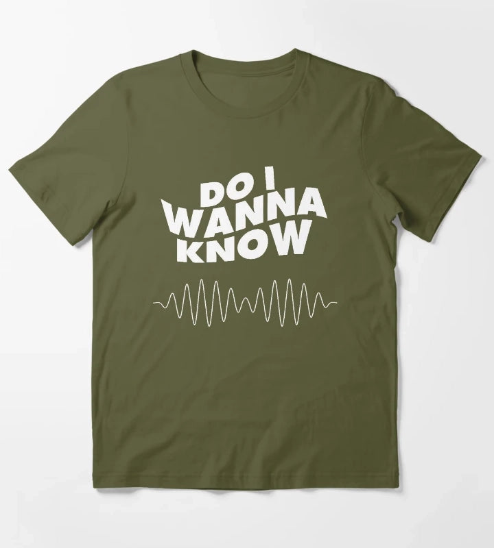 Artic monkeys Do i wanna know T-Shirt Olive Green