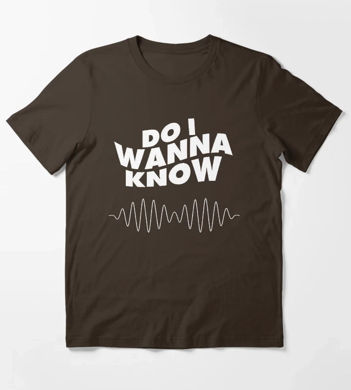 Artic monkeys Do i wanna know T-Shirt Brown
