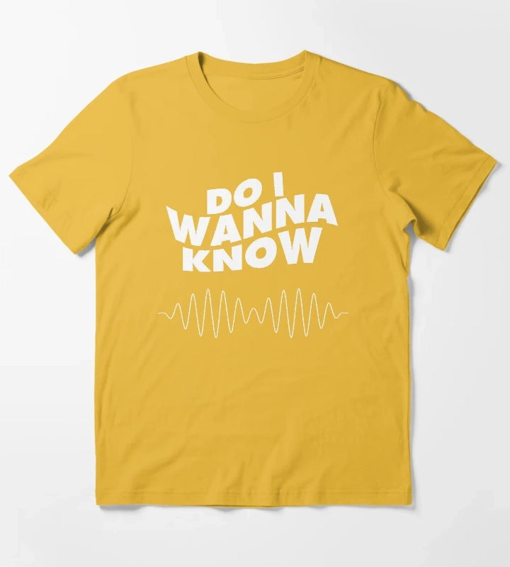 Artic monkeys Do i wanna know T-Shirt Yellow