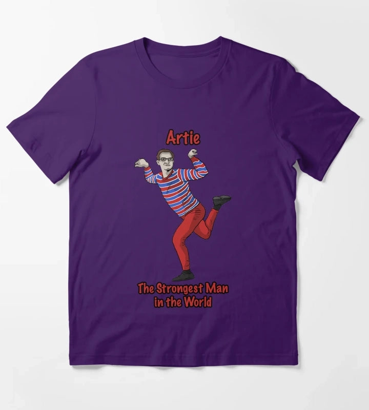 Artie The Strongest Man in the World T-Shirt Purple