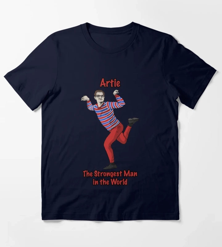 Artie The Strongest Man in the World T-Shirt Navy