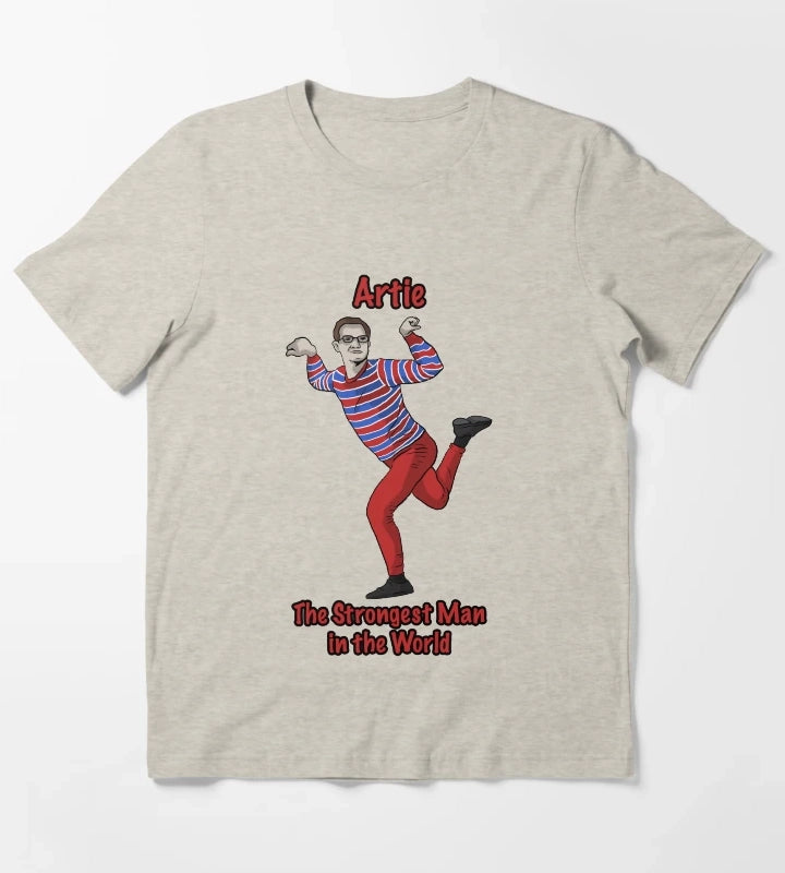 Artie The Strongest Man in the World T-Shirt Cream