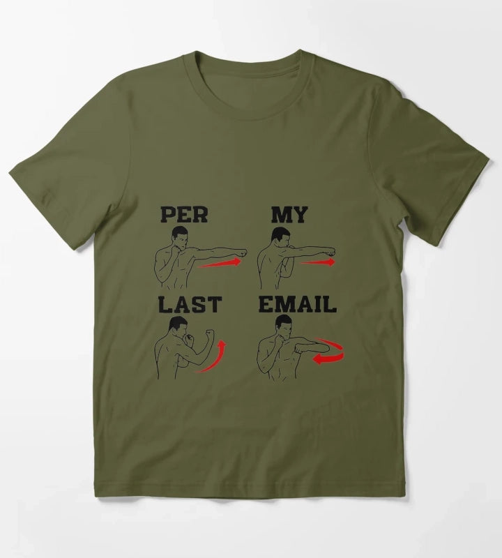 As Per My Last Email Coworker Humor Funny Men Costumed Premium T-Shirt Olive Green