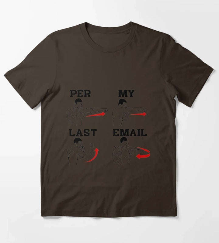As Per My Last Email Coworker Humor Funny Men Costumed Premium T-Shirt Brown