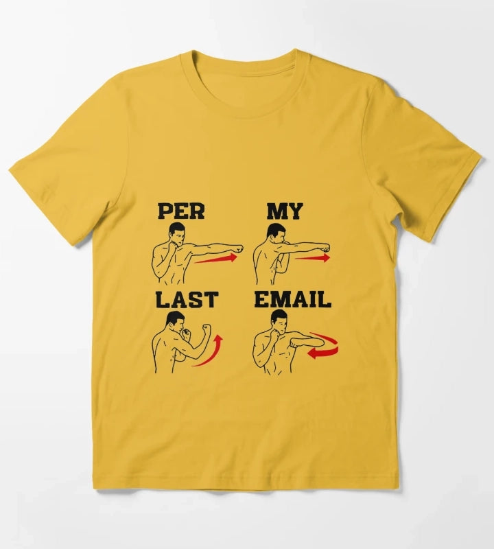 As Per My Last Email Coworker Humor Funny Men Costumed Premium T-Shirt Yellow