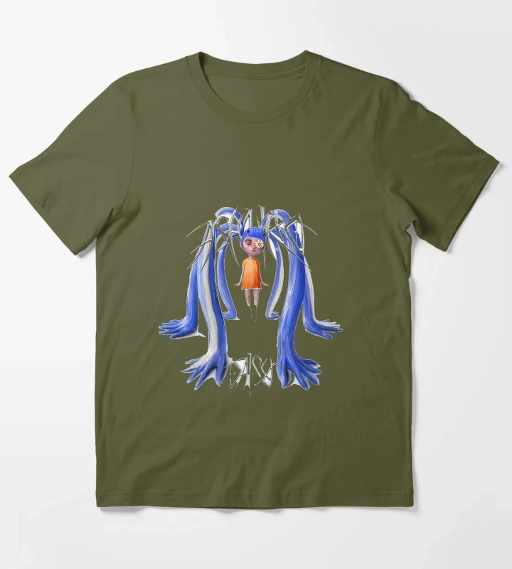 Ashnikko TShirtAshnikko Daisy T-Shirt Olive Green