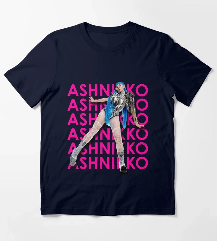 Ashnikko TShirt PinkBlue T-Shirt Navy