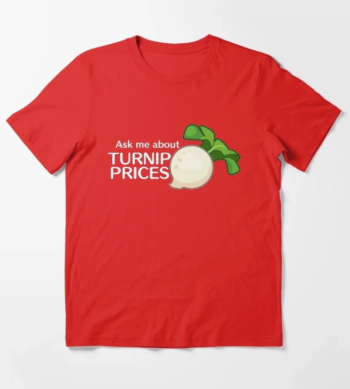 Ask Me About Turnip Prices T-Shirt Red