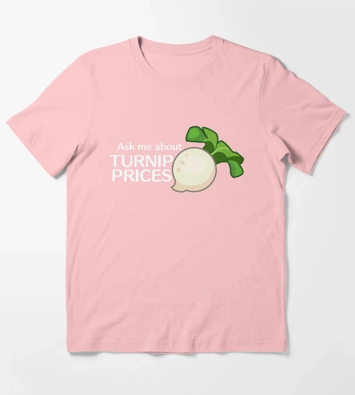 Ask Me About Turnip Prices T-Shirt Dark Grey